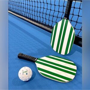 SHOW ME YOUR MuMu Green and White Pickleball Set